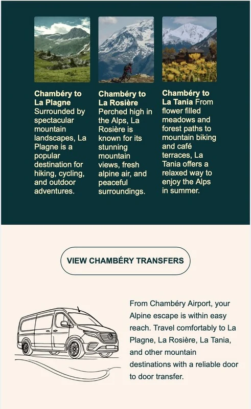 Transfer service newsletter