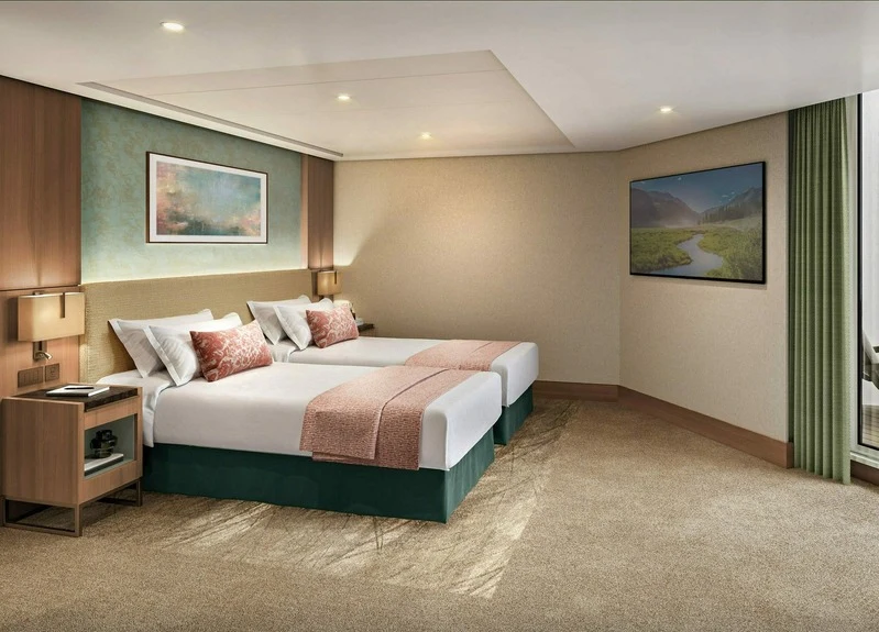 Hotel guest room interior